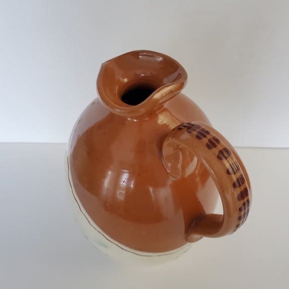 Vintage Scandinavian Pottery Pitcher Jug Hand Painted GABRIEL BURMEISTER Signed - Picture 5 of 8